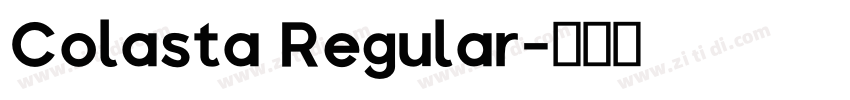 Colasta Regular字体转换